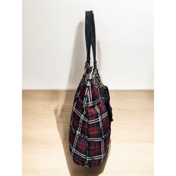 Coach 18713 Poppy Signature Tartan Glam Tote & Matching Wristlet - Picture 4 of 12